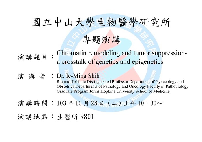 Chromatin remodeling and tumor suppression- a crosstalk of genetics and epigenetics圖片