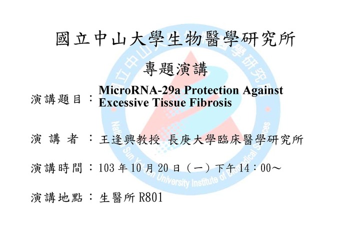 MicroRNA-29a Protection Against Excessive Tissue Fibrosis圖片